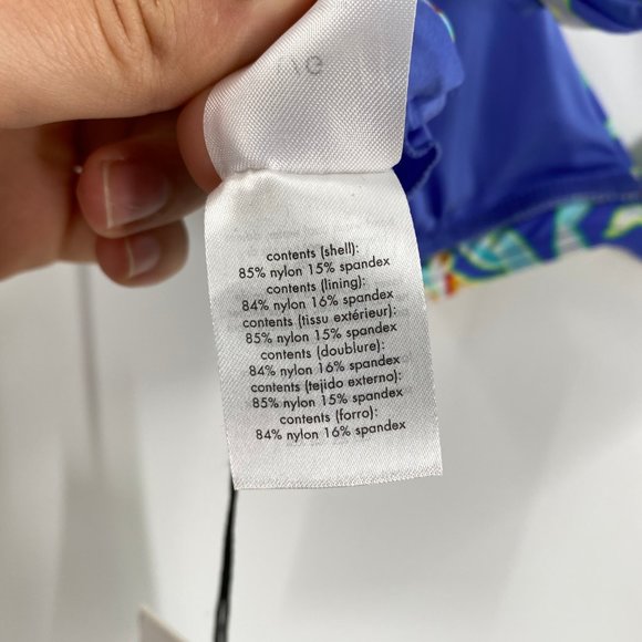 Onia Keira Floral Print Triangle Bikini Top - Picture 5 of 6